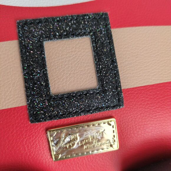 NWT Luv Betsey Johnson Santa Claus Mini Backpack Bag $88 MSRP Vegan Leather - Picture 9 of 11